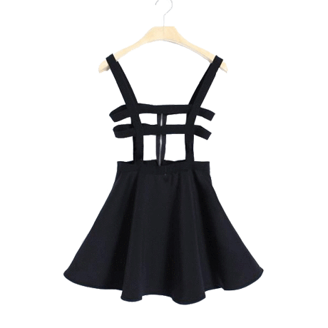 Cage Suspenders Skirt