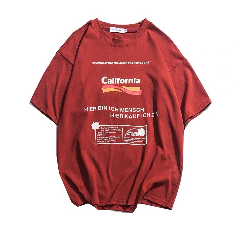 California Print Tumblr Aesthetic Oversized T-Shirt