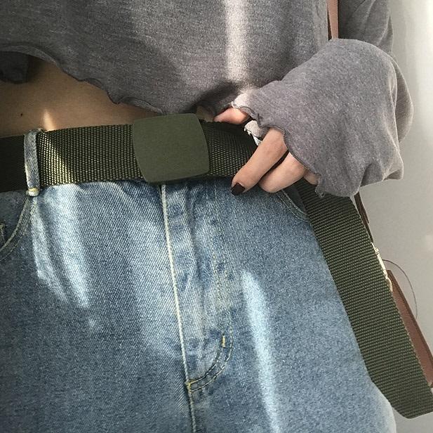 Canvas Grunge Aesthetic Casual Unisex Belt