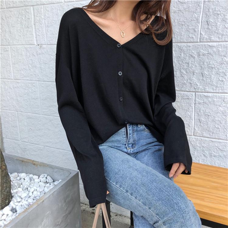 Casual Korean Fashion Knitted Loose Cardigan