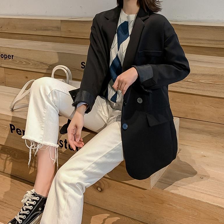 Casual Loose Korean Aesthetic Blazer Jacket