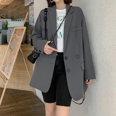 Casual Loose Korean Aesthetic Blazer Jacket