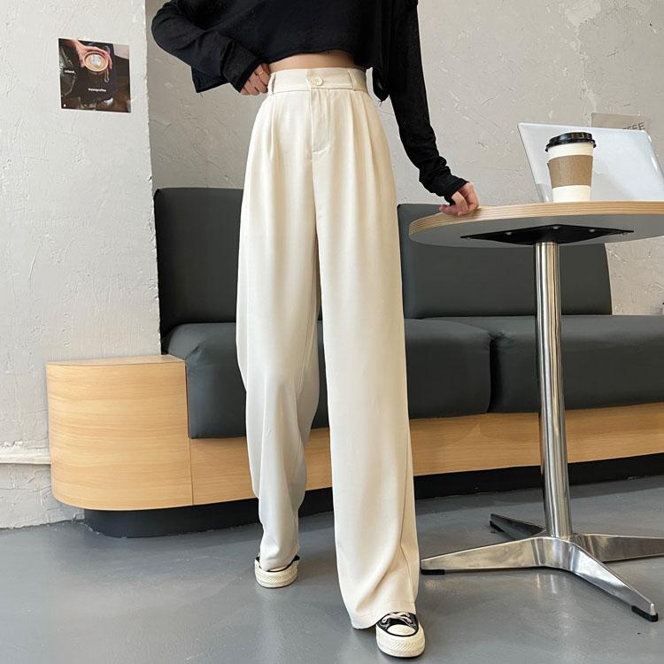 Casual Vintage Aesthetic High Waist Loose Suit Pants