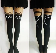 Cat Knee Tights