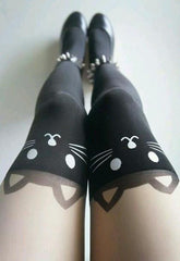 Cat Knee Tights