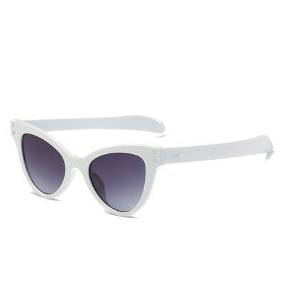 Cat Shape Corner Transparent Colorful Frame Sunglasses