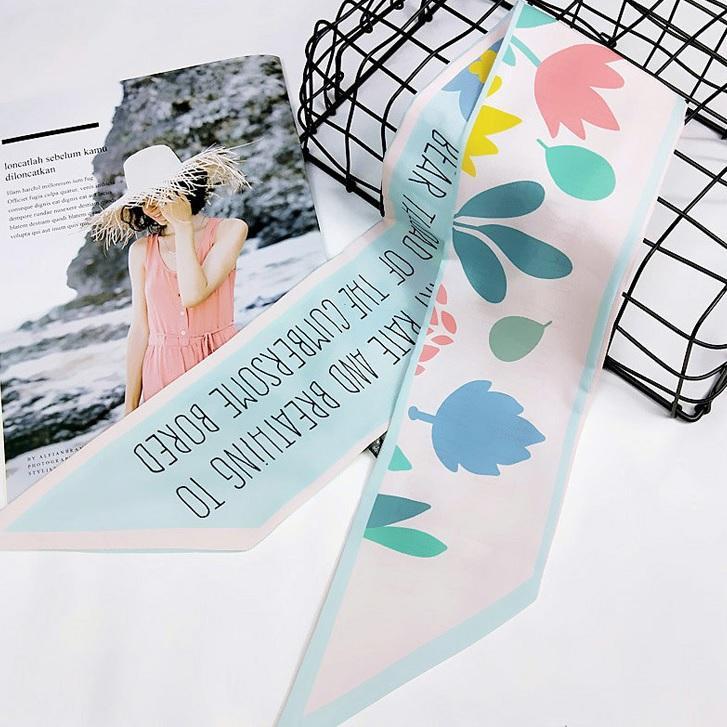 Chiffon Cute Meme Light Small Head Band Scarf