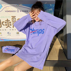 Chmps Logo Loose Long Sleeve Shirt