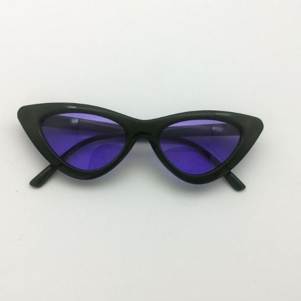 Colorful Cateye Sharp Corner Retro Sexy Sunglasses