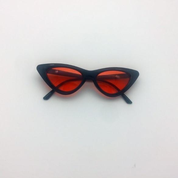 Colorful Cateye Sharp Corner Retro Sexy Sunglasses