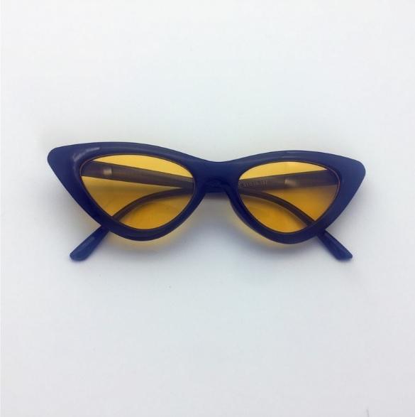 Colorful Cateye Sharp Corner Retro Sexy Sunglasses