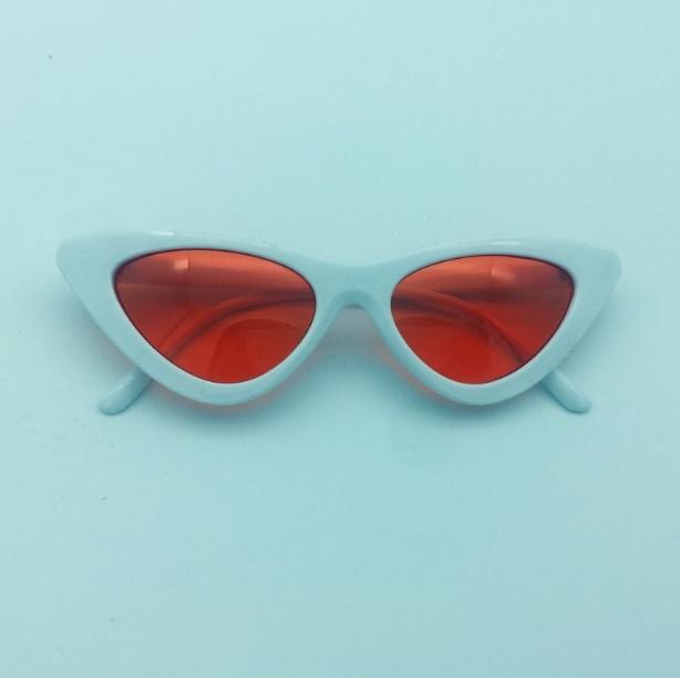 Colorful Cateye Sharp Corner Retro Sexy Sunglasses