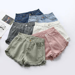 Colorful Denim Summer Casual Shorts