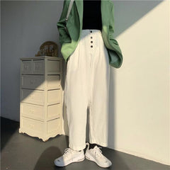 Corduroy Vintage High Waist Oversized Wide Leg Pants