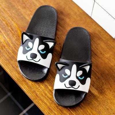 Cute Cat Dog Ears Colorful Plastic Flat Sandals