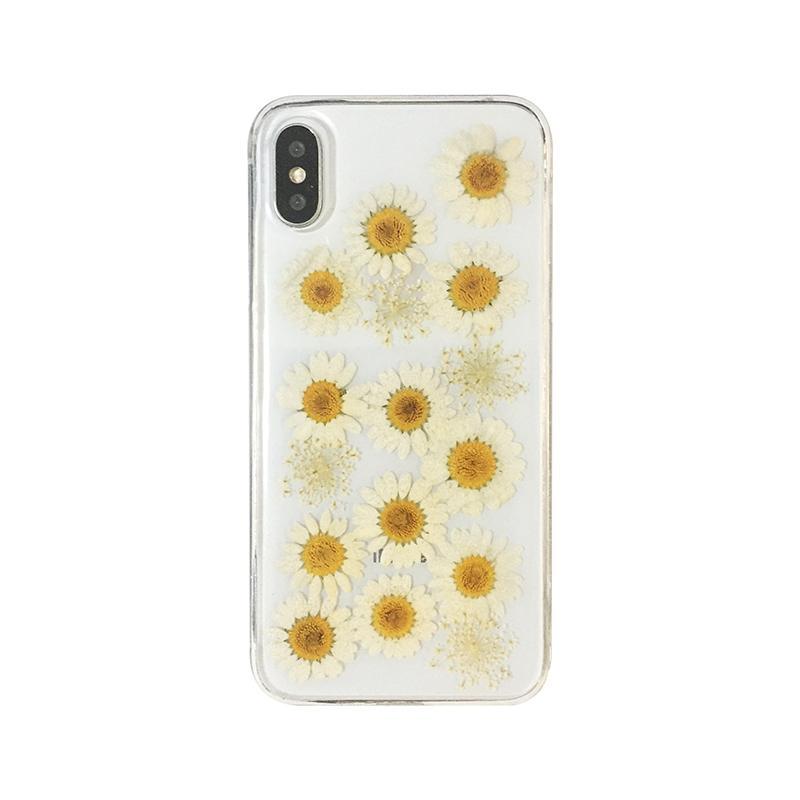 Cute Herbarium Flowers Transparent Iphone Case