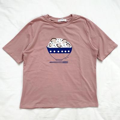 Cute Japanese Food Printed Oversized T-Shirt