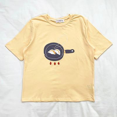 Cute Japanese Food Printed Oversized T-Shirt