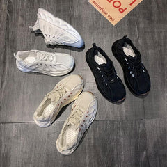 Futuristic Aesthetic Platform Breathable Sporty Sneakers