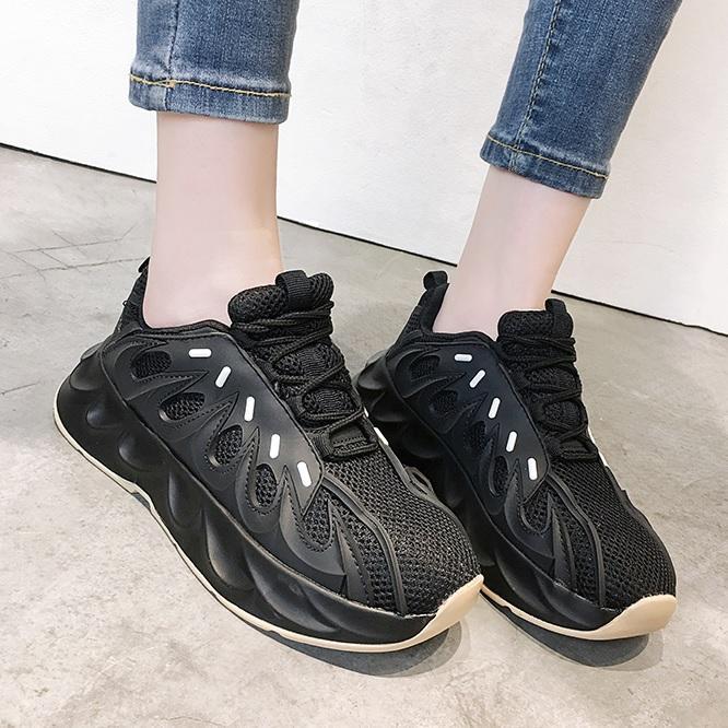 Futuristic Aesthetic Platform Breathable Sporty Sneakers