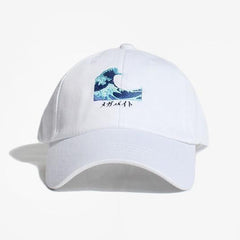 Great Wave Embroidery Cap