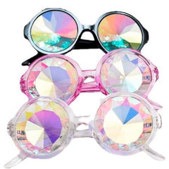 Kaleidoscope Hologram Round Glasses