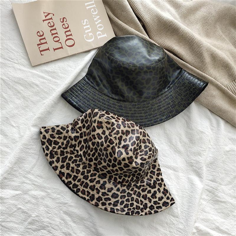 Leopard Pattern Teenage Fashion Bucket Hat