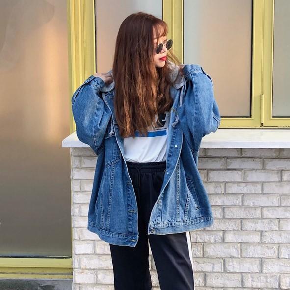 Oversized Vintage Outwear Denim Jacket