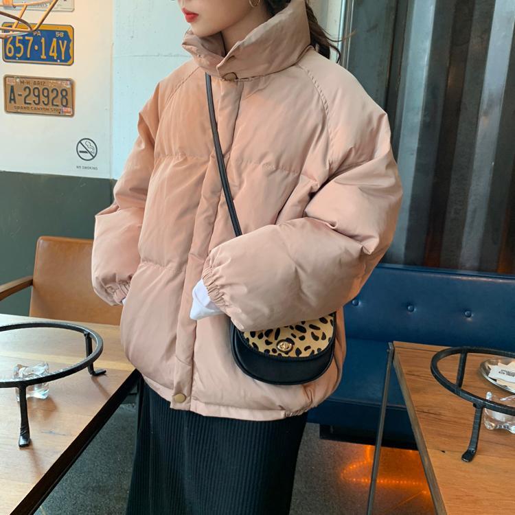 Puff Collar Pink Blue Red Black Warm Jacket