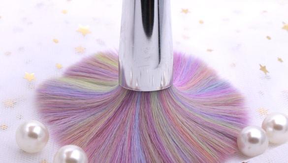 Purple Shell Spiral Mermaid Pearl Makeup Brushes Tools Set