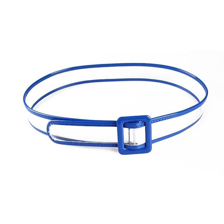 Retro Colorful Edge Transparent Women Belt