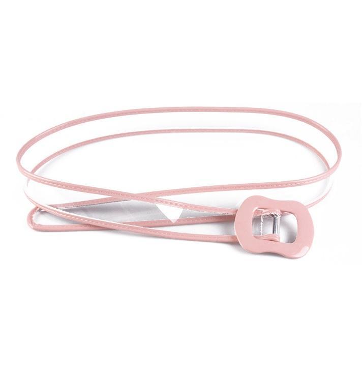 Retro Colorful Edge Transparent Women Belt