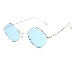 Rhombus Trendy Metallic Frame Colorful Sunglasses