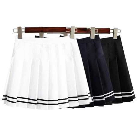 Sailor Preppy Mini Pleated Skirt