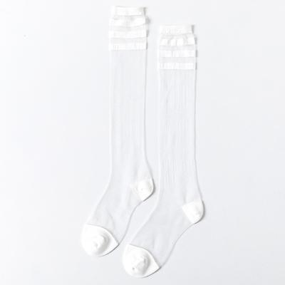 Sale Colorful Aesthetic Knee-High Thin Transparent Socks