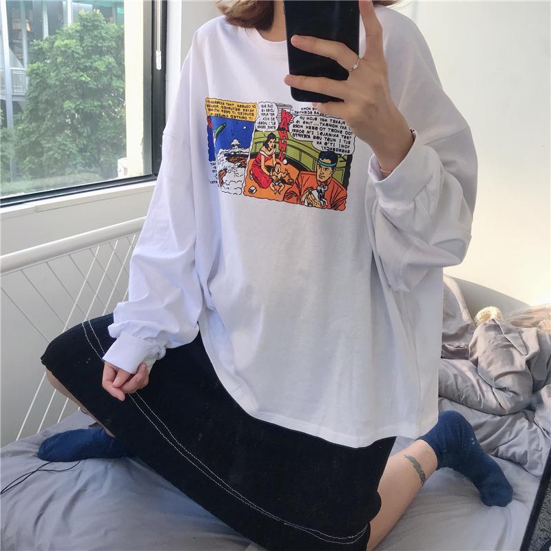 Sale Comic Book Page Oversize Long Sleeve Shirt