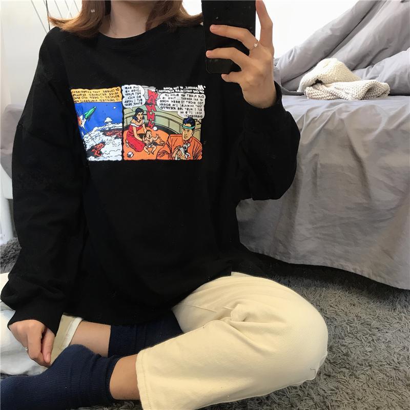 Sale Comic Book Page Oversize Long Sleeve Shirt