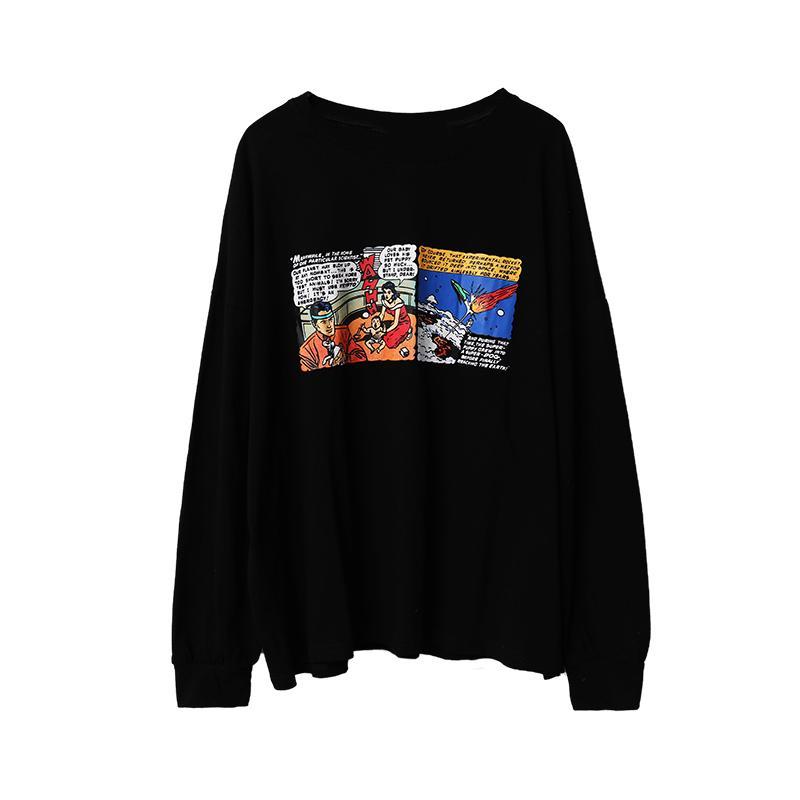 Sale Comic Book Page Oversize Long Sleeve Shirt