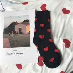 Sale Cute Strawberry Heart Socks