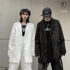 Sale Dragon Chinese Style Oversized Blazer Jacket