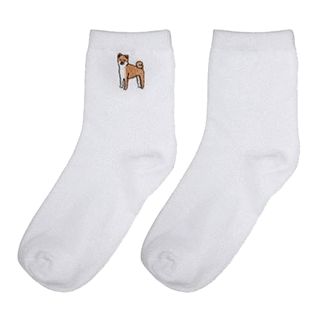 Sale Embroidery Dog Socks