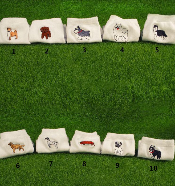 Sale Embroidery Dog Socks