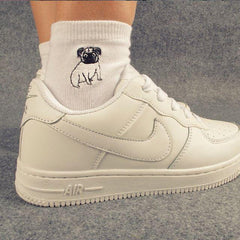 Sale Embroidery Dog Socks