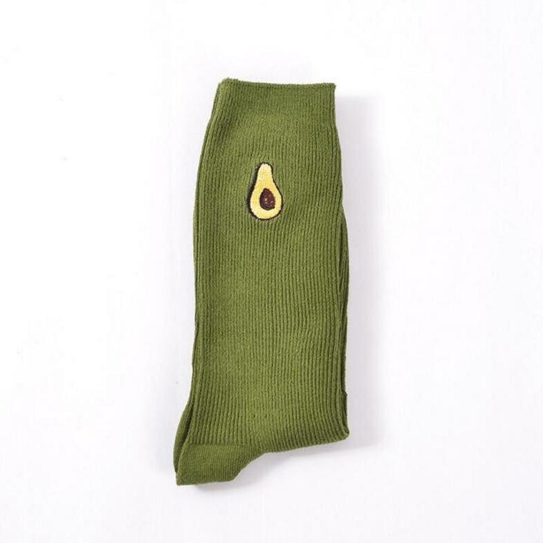 Sale Fruit Embroideries Cotton Socks