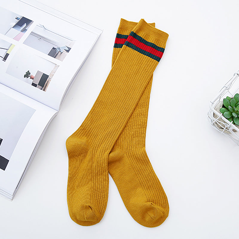 Sale Knit Triple Sportish Stripes High Socks