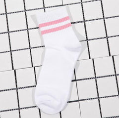 Sale Pink Socker Stripes Socks