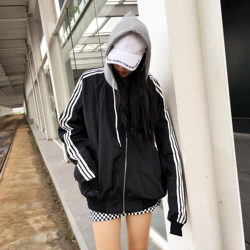 Sale Rain Protective Sportish Lines Hood Pink Black Jacket