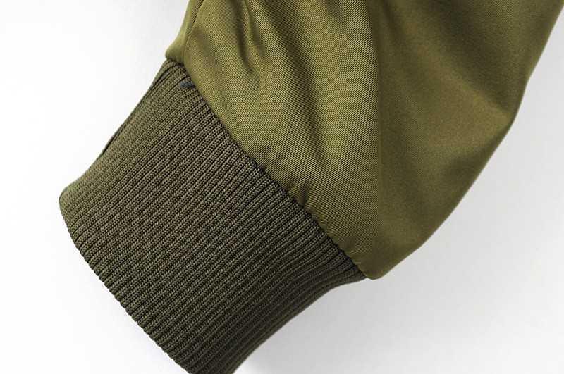 Sale Satin Shiny Zipper Windbraker Bomber Jacket