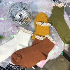 Sale Sweet Lace Ruffles Edge Vintage Princess Socks