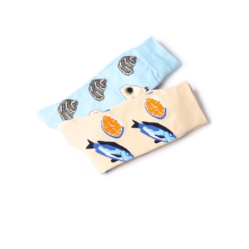 Sea Food Flat Knit Hype Style Cotton Ankle Socks
